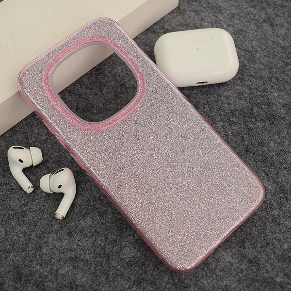 Maska Crystal Dust za Xiaomi Redmi Note 15 5G pink