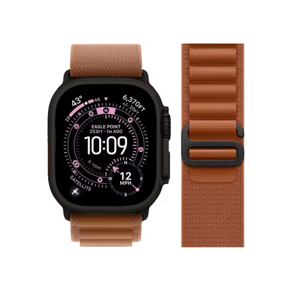 Narukvica za Apple Watch Ultra Strap Alpine Loop  Titanium 42/ 44/ 45/ 49 mm L terra cotta
