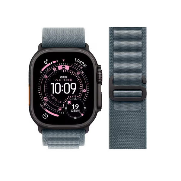 Narukvica za Apple Watch Ultra Strap Alpine Loop  Titanium 42/ 44/ 45/ 49 mm L Light blue
