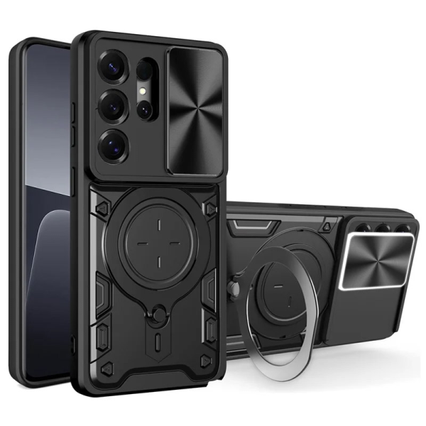 Maska Iron Shield Ring za Samsung S26 Ultra/ S948B crna