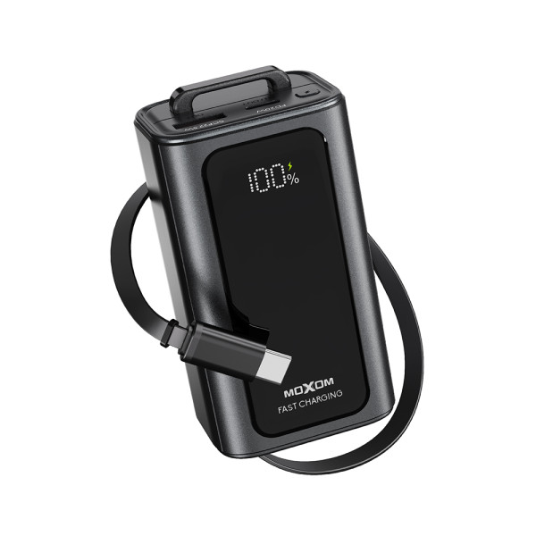 Power Bank Moxom MX-PB166 Hurricane PD 20W + QC 22.5W 10000mAh crni