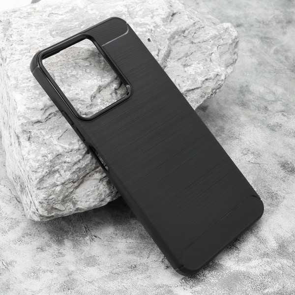 Futrola silikon BRUSHED za Xiaomi Redmi 13C/Poco C65 pro crna