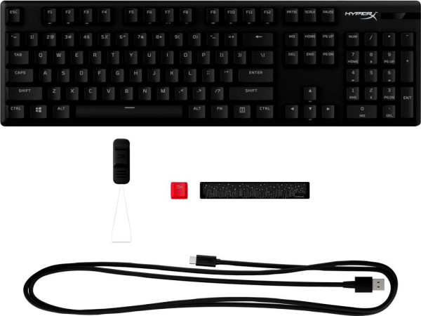Tastatura HYPERX Alloy Origins PBT - Red Linear Mehanicka/crna