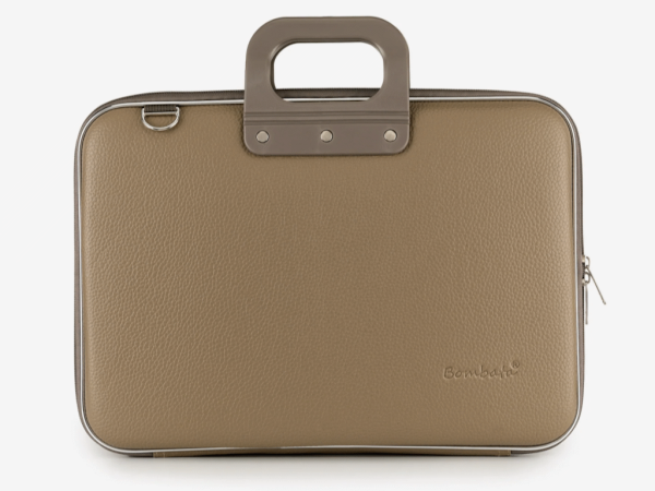 Torba BOMBATA CLASSIC VINIL LAPTOP BRIEFCASE (15'') Dove Gray Taupe