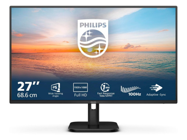 Monitor PHILIPS 27E1N1100A/00 27''/IPS/1920x1080/100Hz/1ms MPRT/VGA,HDMI/VESA/crna