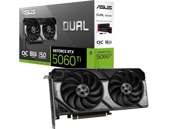Graficka karta ASUS DUAL-RTX5060TI-O8G NVD8GBGDDR7128bitcrna' ( 'DUAL-RTX5060TI-O8G' ) 