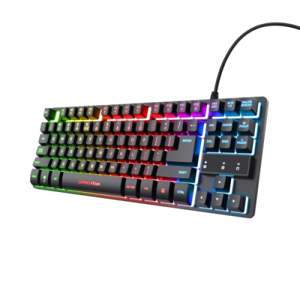 Tastatura TRUST GXT833 THADO žična/RGB/TKL/gaming CRNA
