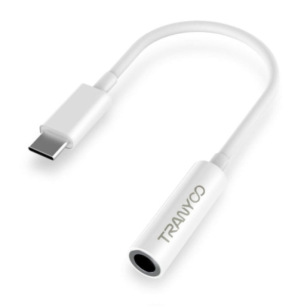 TRANYOO audio adapter T-E6 USB Type C na 3.5mm BELI