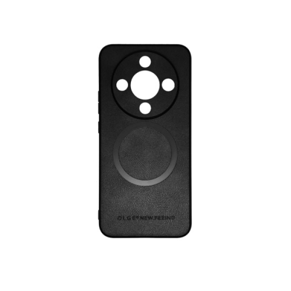 Silikonska futrola OLGE Magnetic New Feeing Honor Magic 8 Lite CRNA