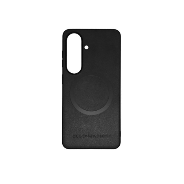 Silikonska futrola OLGE Magnetic New Feeing Samsung A57 CRNA