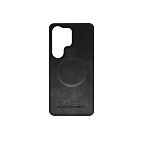 Silikonska futrola OLGE Magnetic New Feeing Samsung S26 Ultra CRNA