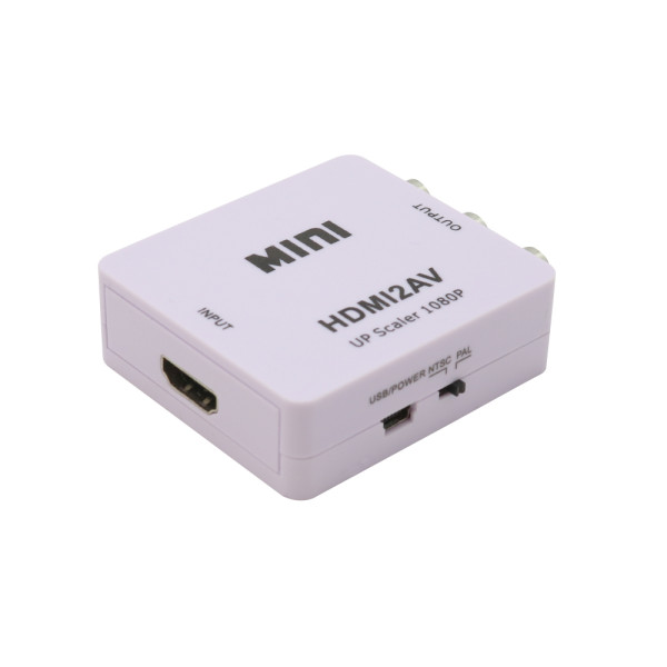 Adapter HDMI na AV beli MINI