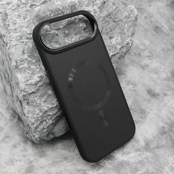 Futrola CARBON MagSafe za iphone AIR (6.6) crna (big camera)