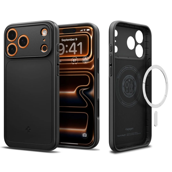 Maska Spigen Thin Fit MagSafe za iPhone 17 Pro crna
