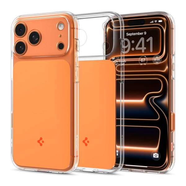 Maska Spigen Ultra Hybrid T MagSafe za iPhone 17 Pro narandzasta