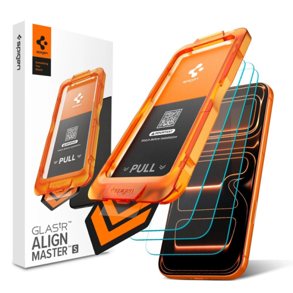 Zastitno staklo Spigen ALM GLAS.tR Slim HD za iPhone 17 Pro (3 komada)