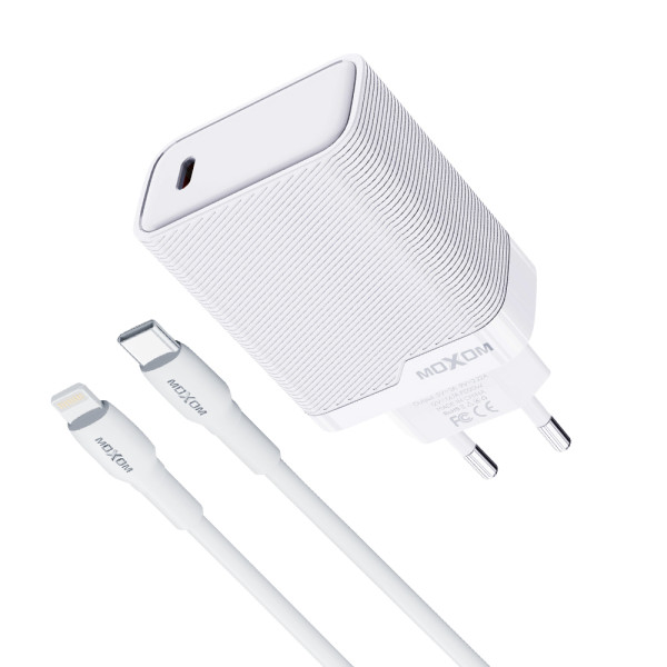 Kucni punjac Moxom MX-HC293 20W Type-C na Lightning beli