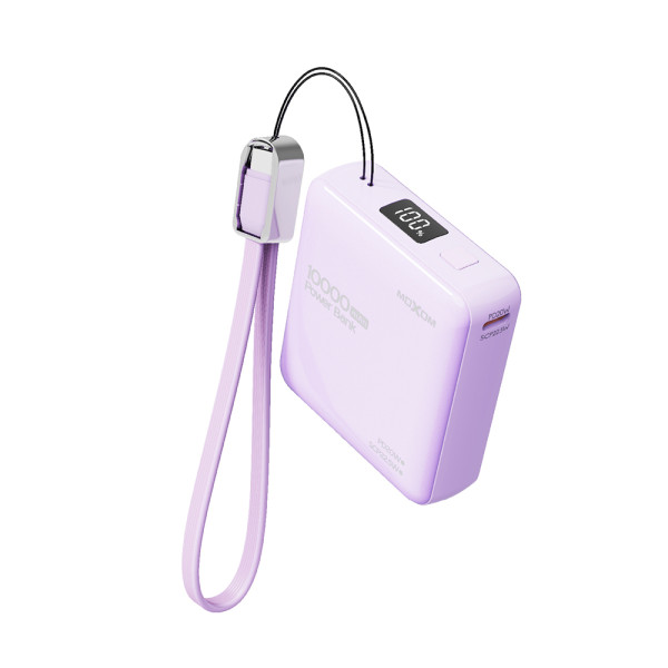 Power Bank Moxom MX-PB162 Mini Cookie PD20W + SCP22.5W 10000mAh ljubicasti
