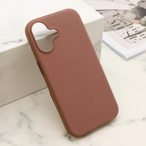 Futrola WOVEN MagSafe za iPhone 16 (6.1) braon