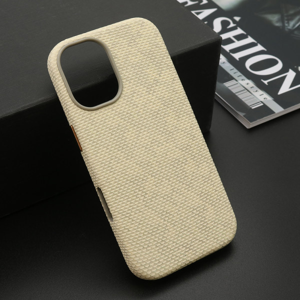 Futrola WOVEN TOUCH MagSafe za iPhone 17 (6.3) krem