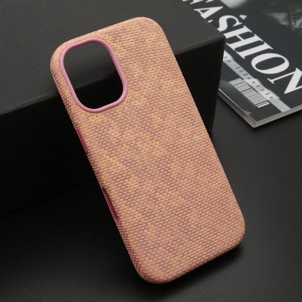 Futrola WOVEN TOUCH MagSafe za iPhone 17 (6.3) roze