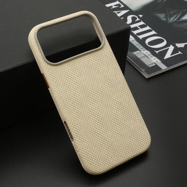 Futrola WOVEN TOUCH MagSafe za iPhone 17 Pro Max (6.9) krem