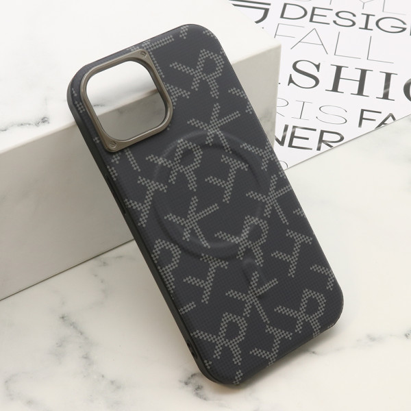 Futrola MONOGRAM MagSafe za iPhone 15 (6.1) crna