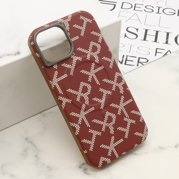 Futrola MONOGRAM MagSafe za iPhone 15 (6.1) crvena