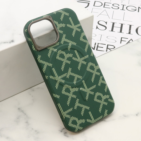 Futrola MONOGRAM MagSafe za iPhone 15 (6.1) zelena