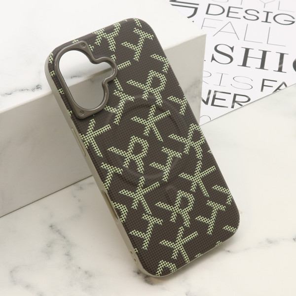 Futrola MONOGRAM MagSafe za iPhone 16 (6.1) siva
