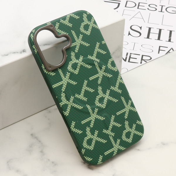 Futrola MONOGRAM MagSafe za iPhone 16 (6.1) zelena
