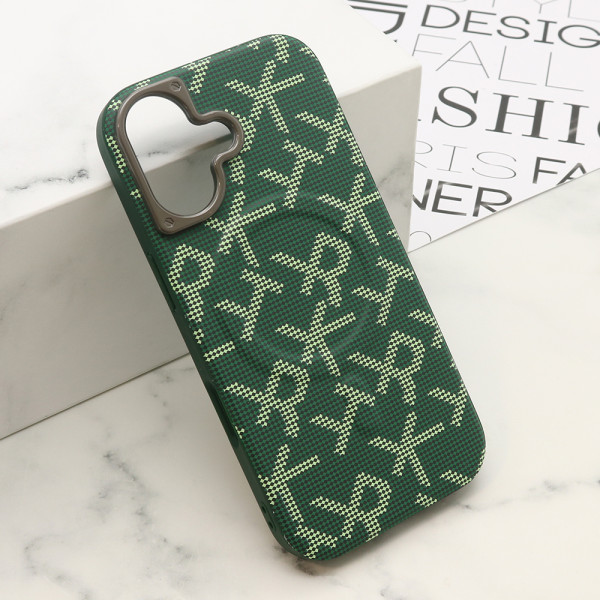 Futrola MONOGRAM MagSafe za iPhone 17 (6.3) zelena