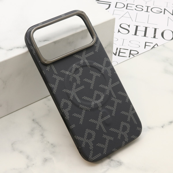 Futrola MONOGRAM MagSafe za iPhone 17 Pro Max (6.9) crna