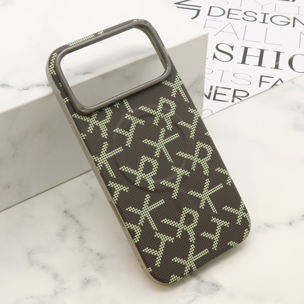 Futrola MONOGRAM MagSafe za iPhone 17 Pro Max (6.9) siva