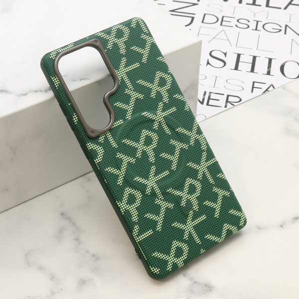 Futrola MONOGRAM MagSafe za Samsung S938B Galaxy S25 Ultra 5G zelena