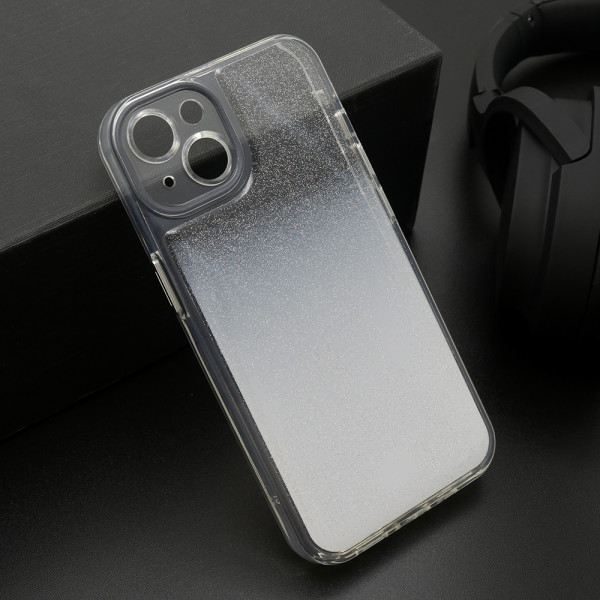 Futrola OMBRE GLITTER za iPhone 13 (6.1) bela
