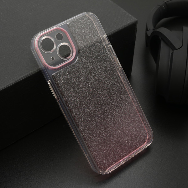 Futrola OMBRE GLITTER za iPhone 13 (6.1) roze