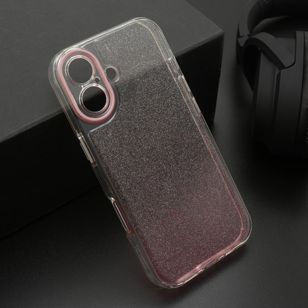 Futrola OMBRE GLITTER za iPhone 17 (6.3) roze