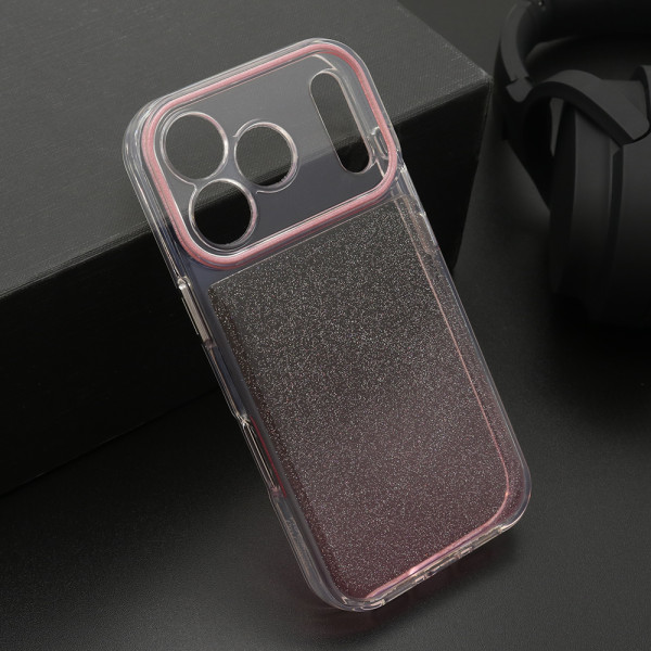 Futrola OMBRE GLITTER za iPhone 17 Pro (6.3) roze