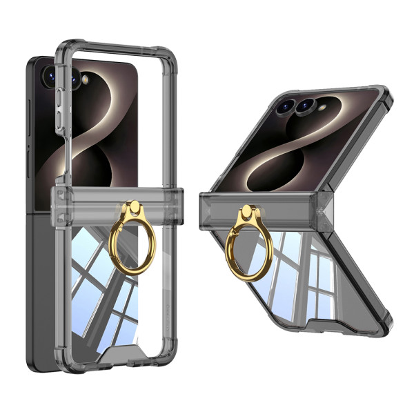 Futrola RING LINES II za Samsung F776B Galaxy Z Flip 8 5G crna (GKK case)