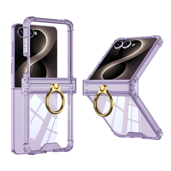 Futrola RING LINES II za Samsung F776B Galaxy Z Flip 8 5G ljubicasta (GKK case)