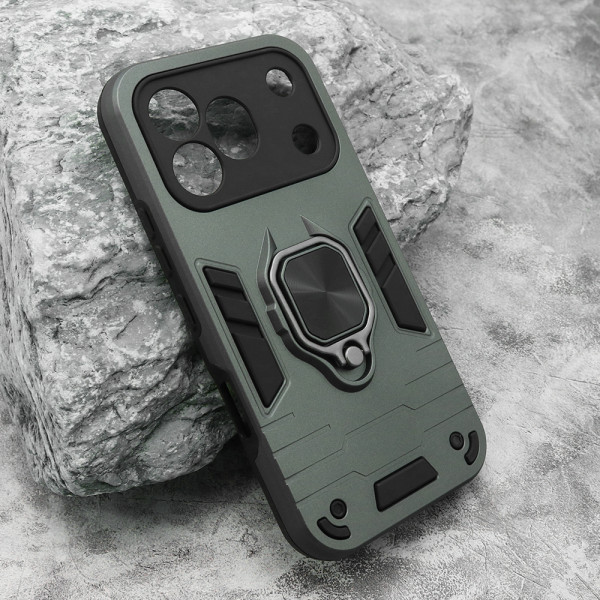 Futrola Square ring za Honor 600 Pro zelena
