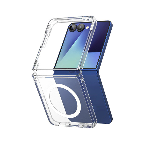 Futrola TRANSPARENT Z MagSafe za Samsung F776B Galaxy Z Flip 8 providna