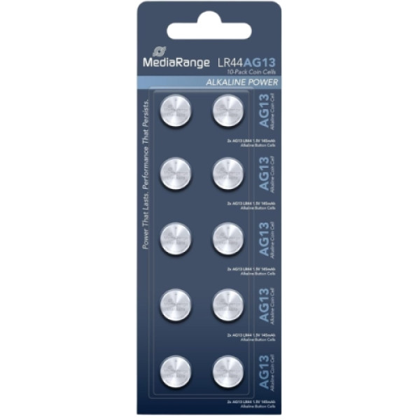 MediaRange Germany baterije LR44 (AG13) / 145mAh, 1,5V - pakovanje 1/10