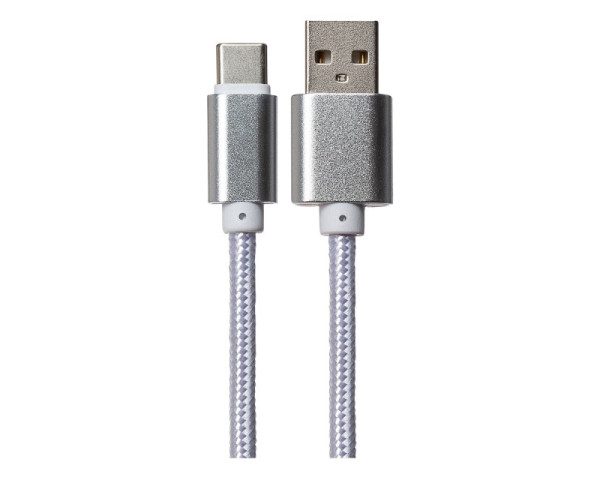 FAST ASIA Kabl USB 2.0 Tip-A  na Tip-C 1m (srebrni)