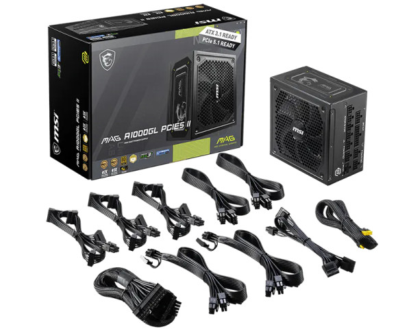 MSI MAG A1000GL PCIE5 II 1000W napajanje 7Y