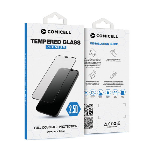 Folija za zastitu ekrana GLASS 2.5D za iPhone 18 Pro (6.3) crna