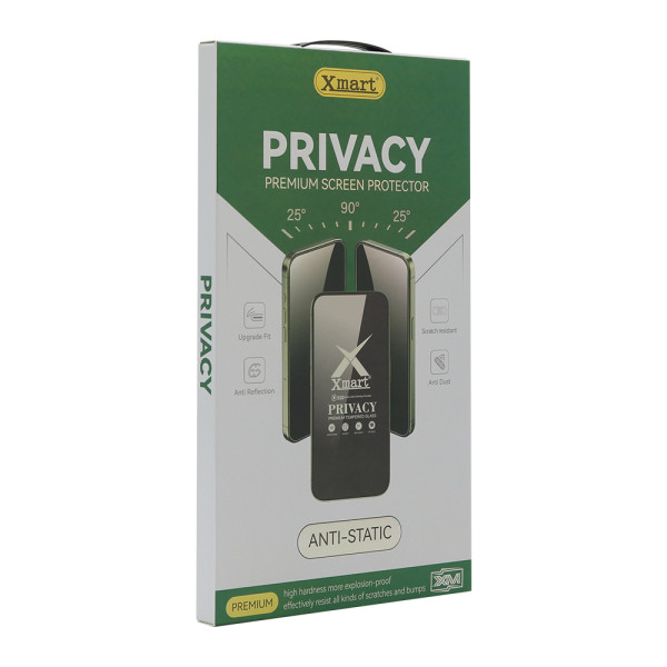Folija za zastitu ekrana GLASS X mart 9D PRIVACY za iPhone 18 Pro (6.3)