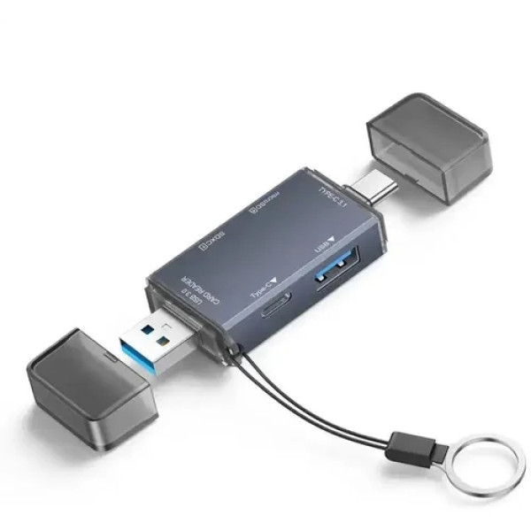 Kettz KT-CR61 čitač kartica 6 u 1 SD 3.0 TF 5Gbps