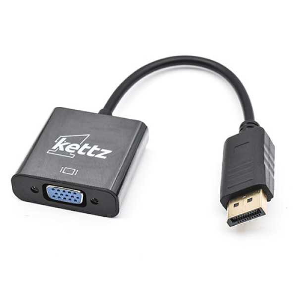 Kettz DisplayPort M. na VGA F. konvertor KT-DP2VG